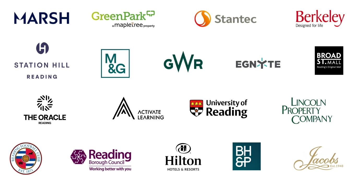 Logos of different organisations represented on the REDA Board